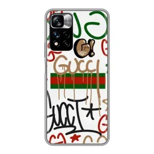 Чехол с принтом «Стиль GUUCI» для Xiaomi Redmi Note 11 Pro Plus