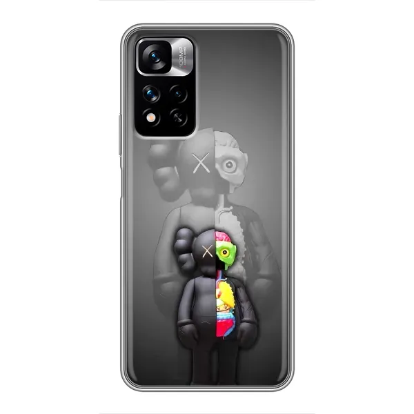 Чехол с принтом «Тело Bearbrick» для Xiaomi Redmi Note 11 Pro Plus