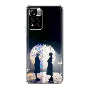 Чехлы Венсдей на Xiaomi Redmi Note 11 Pro Plus Уэнсдей (AlphaPrint) (Уэнздей и Инид)