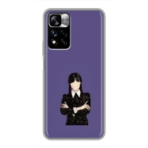 Чехлы Венсдей на Xiaomi Redmi Note 11 Pro Plus Уэнсдей (AlphaPrint)