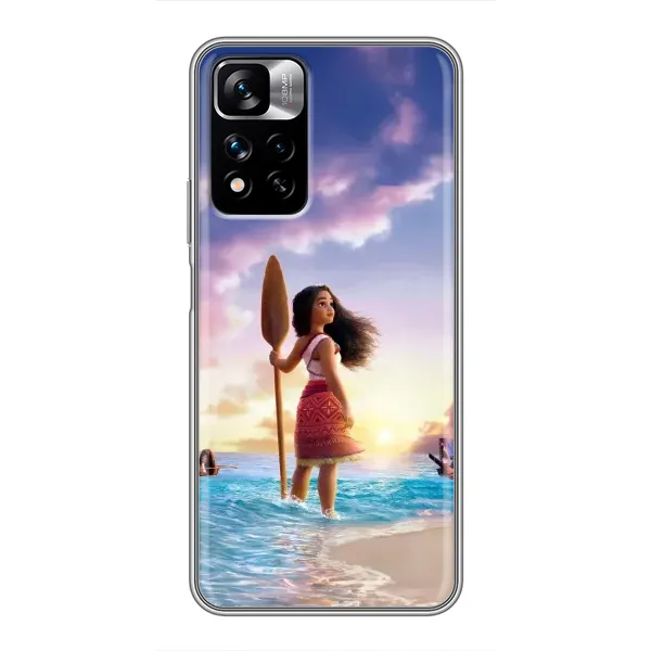 Чехол с принтом «Моана с веслом» для Xiaomi Redmi Note 11 Pro Plus