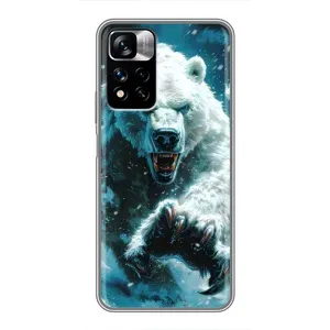 Чехол с картинкой «Хищники» для Xiaomi Redmi Note 11 Pro Plus (Полярный медведь)