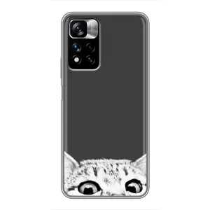 Чохол з принтом «Виглядає котик» для Xiaomi Redmi Note 11 Pro Plus
