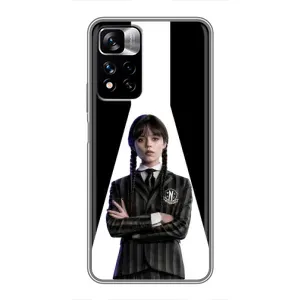 Чехлы Венсдей на Xiaomi Redmi Note 11 Pro Plus Уэнсдей (AlphaPrint) (W-Wednesday)