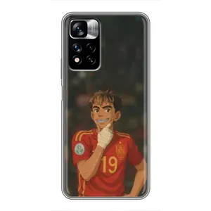 Чохол з футболістом Ламін Ямаль Xiaomi Redmi Note 11 Pro Plus (Ямаль аніме)