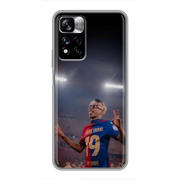 Чохол з принтом «Ямаль на стадіоні» для Xiaomi Redmi Note 11 Pro Plus