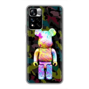 Чехол с принтом «Яркий Bearbrick» для Xiaomi Redmi Note 11 Pro Plus