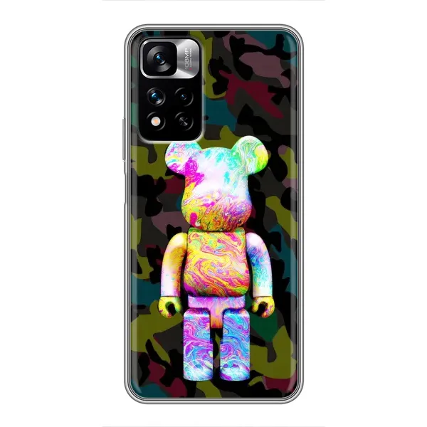 Чехол с принтом «Яркий Bearbrick» для Xiaomi Redmi Note 11 Pro Plus