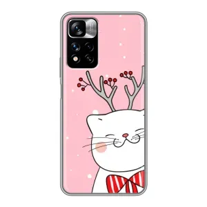 Чехол с принтом «Зимний кот» для Xiaomi Redmi Note 11 Pro Plus
