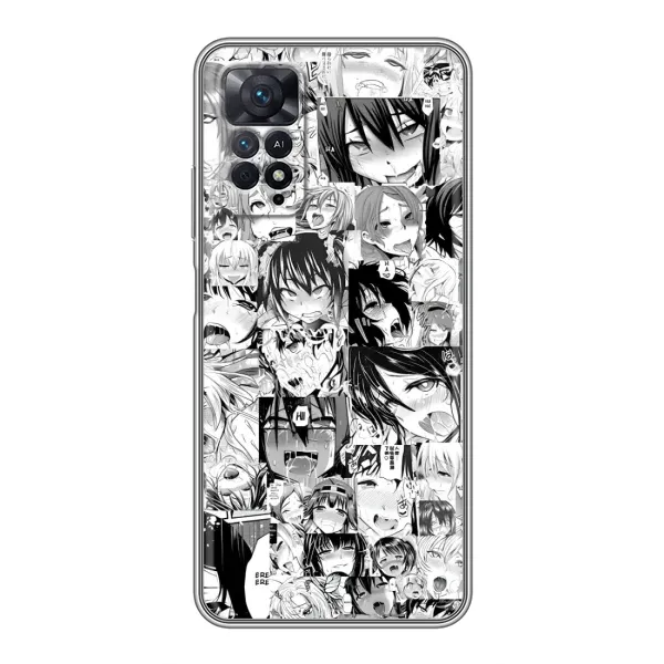 Чохол з принтом «Ahegao manga» для Xiaomi Redmi Note 11 Pro