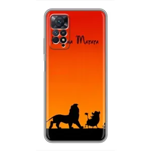 Чохол Король лев на Xiaomi Redmi Note 11 Pro (Акуна Матата закат)