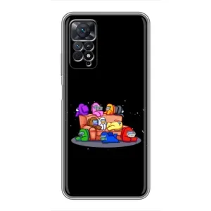 Чехол Амонг Ас для Xiaomi Redmi Note 11 Pro (AlphaPrint) (Амонг-ас)