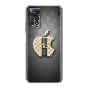 Чехлы ГУЧЧИ для Сяоми Редми Ноут 11 Про (AlphaPrint) (Apple gucci)