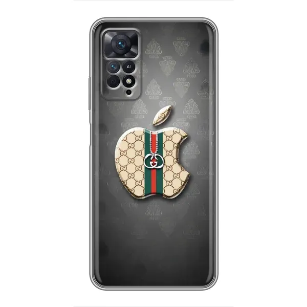 Чохол з принтом «Apple gucci» для Xiaomi Redmi Note 11 Pro