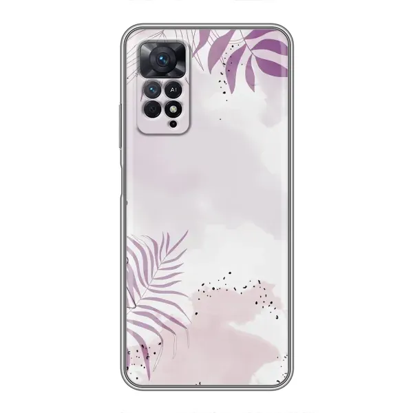 Чохол з принтом «Фіолетове листя» для Xiaomi Redmi Note 11 Pro