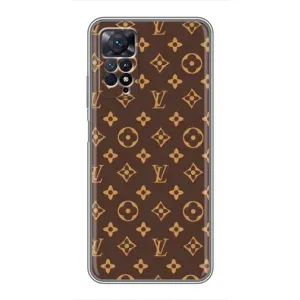 Чехлы Луи Витон для Xiaomi Redmi Note 11 Pro (AlphaPrint - LOUIS VUITTON) (фон LOUIS VUITTON)