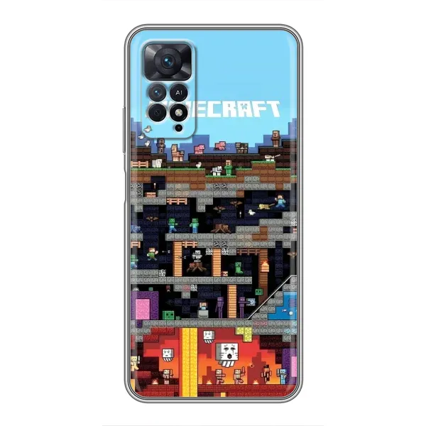 Чохол з принтом «фон Minecraft» для Xiaomi Redmi Note 11 Pro