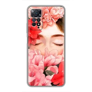 Чехлы (ART) Цветы на Xiaomi Redmi Note 11 Pro (VPrint) (Глаза в цветах)