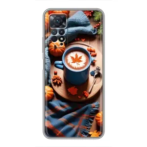 Чохол з принтом «Кава і гарбузики» для Xiaomi Redmi Note 11 Pro