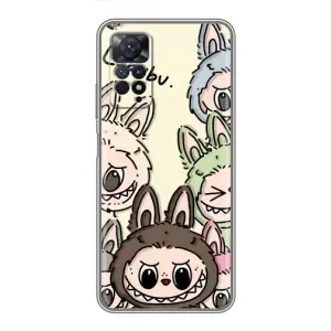 Чохол з Лабубу на Xiaomi Redmi Note 11 Pro (Золота мавпа Bored Ape)