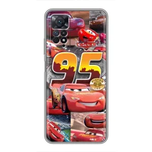 Силіконовий чохол Маквін для Xiaomi Redmi Note 11 Pro (Колаж Блискавка Маквін)