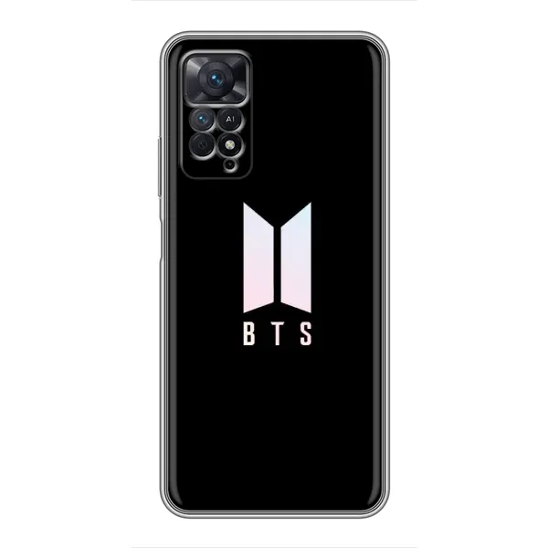 Чохол з принтом «Лого BTS» для Xiaomi Redmi Note 11 Pro