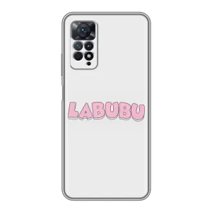 Чохол з Лабубу на Xiaomi Redmi Note 11 Pro (Лого Лабубу)
