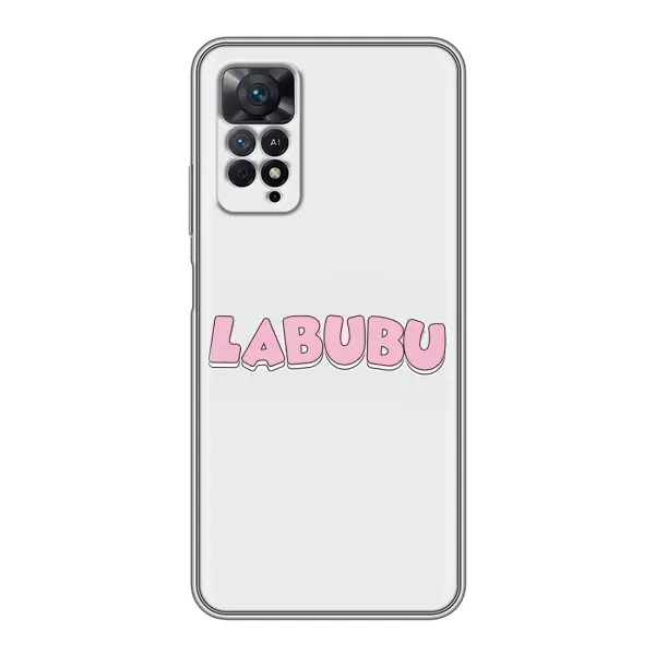 Чохол з принтом «Лого Лабубу» для Xiaomi Redmi Note 11 Pro