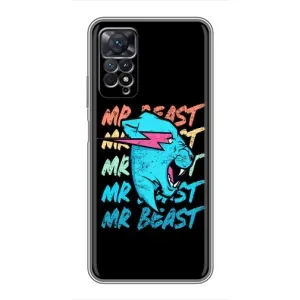 Чохол з принтом «logo Mr beast» для Xiaomi Redmi Note 11 Pro