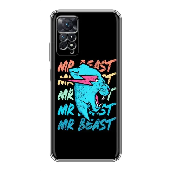 Чохол з принтом «logo Mr beast» для Xiaomi Redmi Note 11 Pro