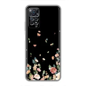 Чохол для Xiaomi Redmi Note 11 Pro - з принтом (Дизайнерські) (AlphaPrint) (Маленькі квіти)