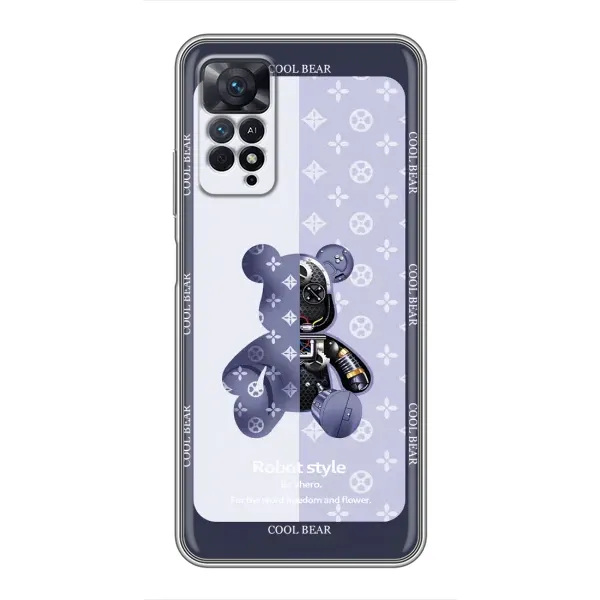 Чохол з принтом «Медведик LV» для Xiaomi Redmi Note 11 Pro