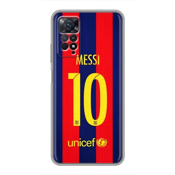 Чохол з принтом «Messi Barca 10» для Xiaomi Redmi Note 11 Pro