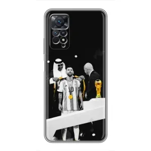 Чохли для Xiaomi Redmi Note 11 Pro (Leo чемпіон) (AlphaPrint) (Мессі коронований)