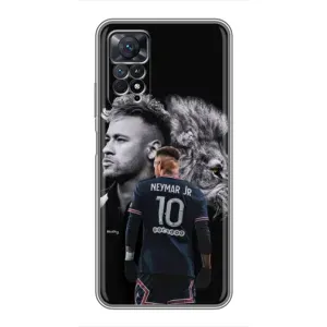 Чохол Неймар для Xiaomi Redmi Note 11 Pro (AlphaPrint) (Неймар Лев)