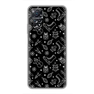 Новорічні, Святкові Чохли для Xiaomi Redmi Note 11 Pro - 2024 год (Новорічний фон)