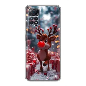 Яскравий чохол для Xiaomi Redmi Note 11 Pro з Зимові Оленята (Олень серед подарунків)