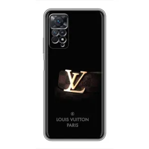 Чехлы Луи Витон для Xiaomi Redmi Note 11 Pro (AlphaPrint - LOUIS VUITTON) (ремешок LV)