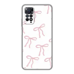 Чохол з бантиками на Xiaomi Redmi Note 11 Pro (Рожеві бантики)