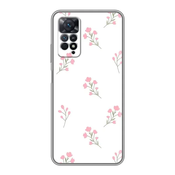 Чехол с принтом «Розовые цветы» для Xiaomi Redmi Note 11 Pro