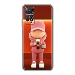 Крутые Чехлы Луи Виттон для Xiaomi Redmi Note 11 Pro (AlphaPrint) (С Кофе)