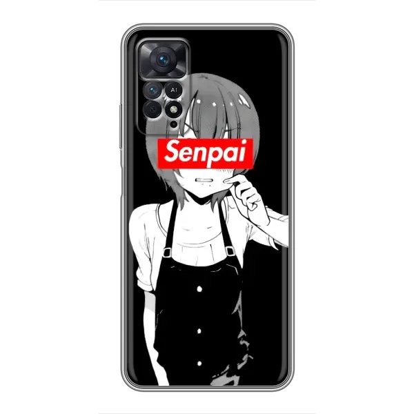 Чохол з принтом «Senpai» для Xiaomi Redmi Note 11 Pro