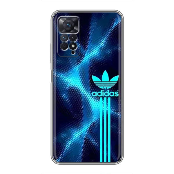 Чехол с принтом «Синий Адидас» для Xiaomi Redmi Note 11 Pro Чехол с принтом «Синий Адидас» для Xiaomi Redmi Note 11 Pro