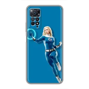 Чохол з принтом Фантастична четвірка для Xiaomi Redmi Note 11 Pro (Сью Сторм політ)