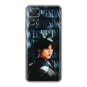 Чохли Венсдей на Xiaomi Redmi Note 11 Pro Уенсдей (AlphaPrint) (Венздей кішка)