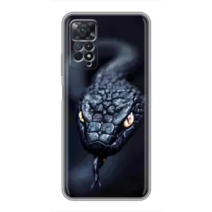 Чохол з картинкою 'Хижаки' для Xiaomi Redmi Note 11 Pro (Чорна змія)