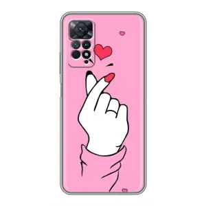 Чохол з принтом для Xiaomi Redmi Note 11 Pro (AlphaPrint - Знак сердечка)