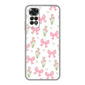 Чохол з бантиками на Xiaomi Redmi Note 11 / 11s (Банти і квіти)