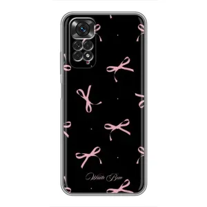 Чохол з бантиками на Xiaomi Redmi Note 11 / 11s (Банти на чорному)