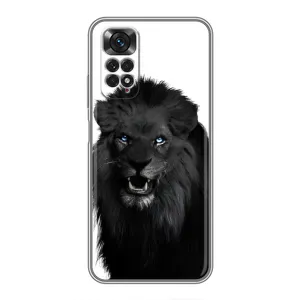 Чохли з картинкою животних Xiaomi Redmi Note 11 / 11s (Чорний ЛЕВ)